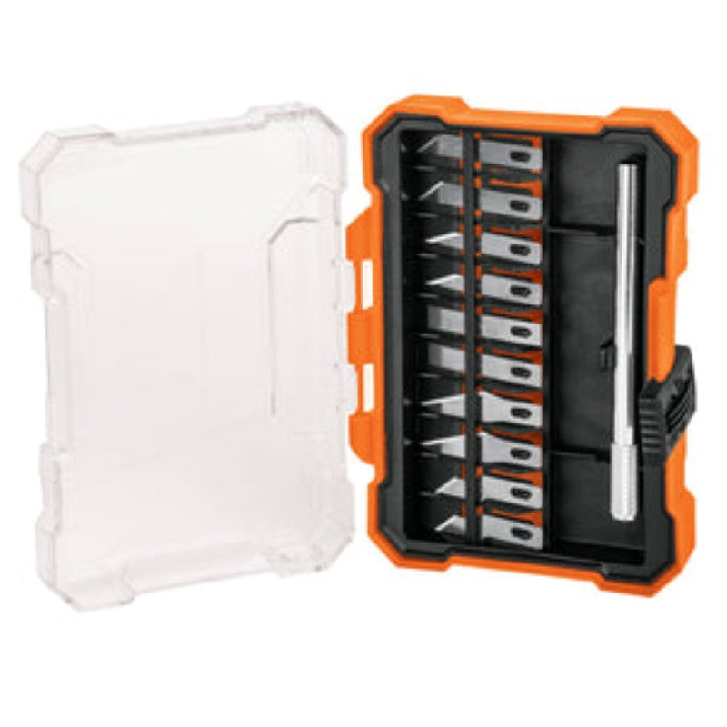 HOBBY KNIFE SET WITH 11 PIECES IN CASE - TRUPER