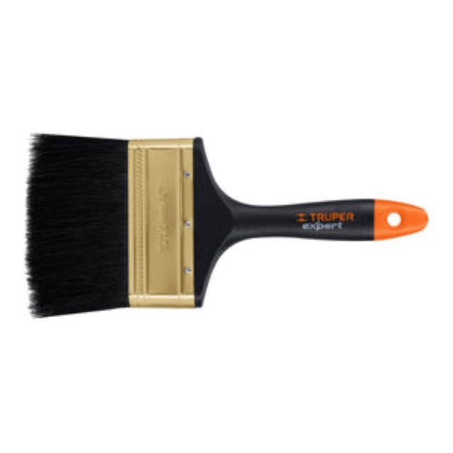 High-quality 100mm paint brush with synthetic bristles and lightweight plastic handle for smooth, even painting.