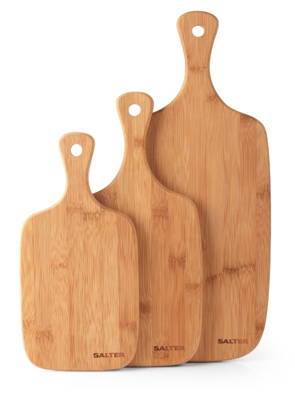 Bamboo Chopping Board Set - Salter Paddle (3 Piece)