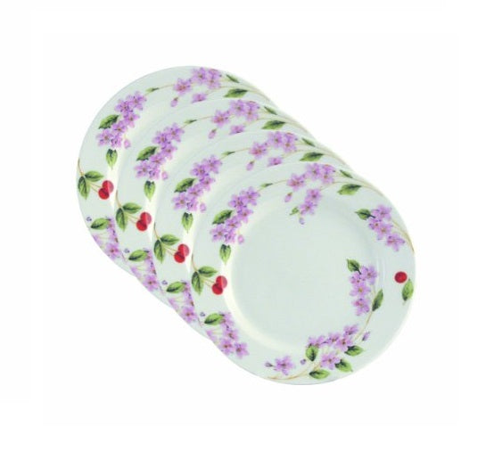 Side Plates - Aynsley Cherry Blossom Side Plate 17cm - Set 4