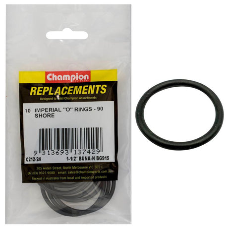 High-quality 1-1/2" O-Ring with 1.720" inner diameter, .118" section, ideal for plumbing and automotive applications.