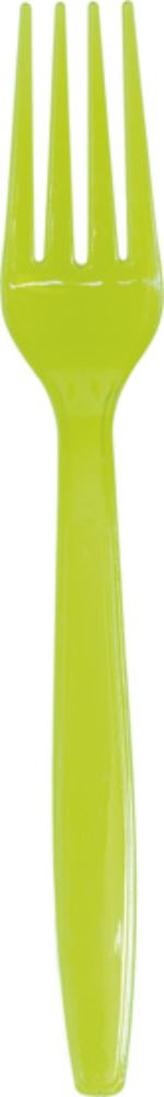 Eco-friendly Duni cutlery pack with 10 forks and 10 knives in vibrant green, perfect for outdoor dining and barbecues.