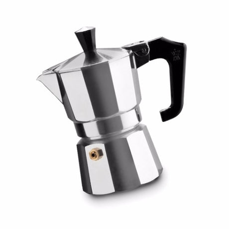 Pezzetti Italexpress Aluminium Coffee Maker in vibrant red or black, perfect for brewing rich, authentic espresso at home.