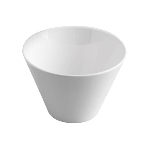 Set of 6 elegant 13.5cm white melamine bowls, durable and stylish for any dining occasion, dishwasher safe.