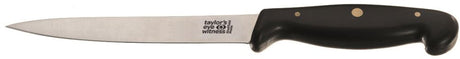 12cm Taylors Kitchen Knife with high carbon stainless steel blade, ideal for chopping, slicing, and precision cooking.