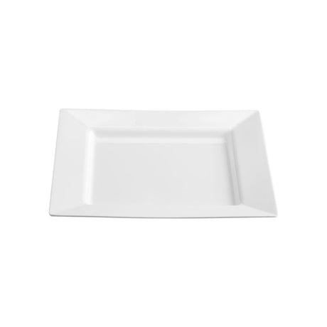 Jab White Square Platter 40x40cm, stylish melamine serving dish, scratch-resistant, ideal for elegant dining and gatherings.