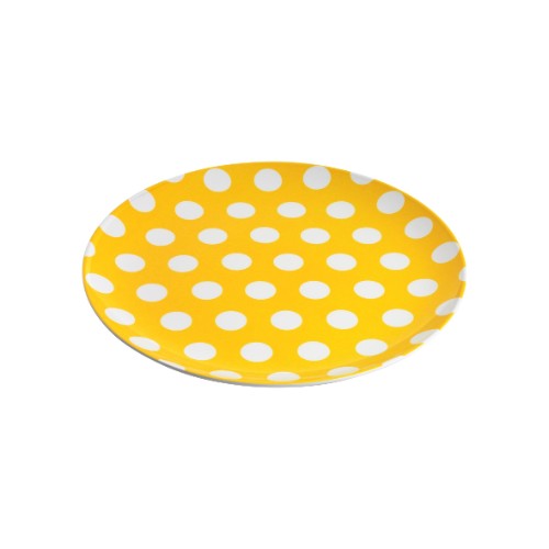 Plate - Jab Coupe (White Dots on Yellow) x 6 Units