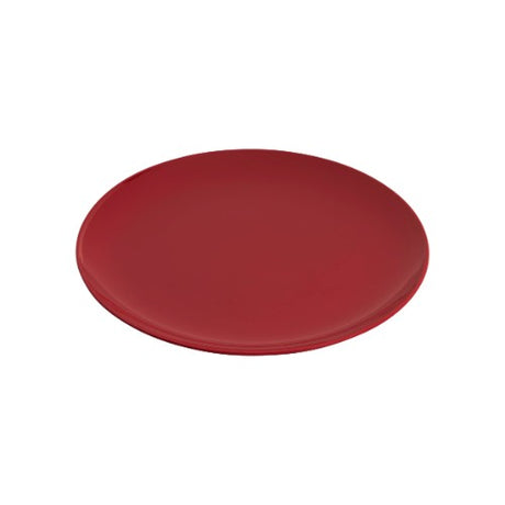 Melamine plates in Gelato Red, 20cm, durable, dishwasher safe, perfect for elegant or casual dining, set of 6.