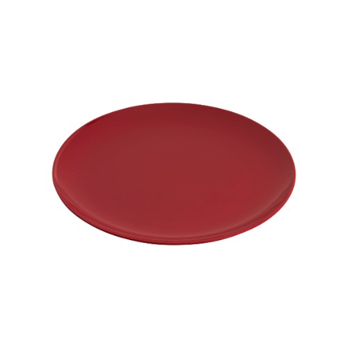 Melamine plates in Gelato Red, 20cm, durable, dishwasher safe, perfect for elegant or casual dining, set of 6.
