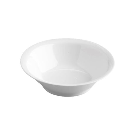 Set of 6 white Jab cereal bowls, crafted from durable melamine with a porcelain-like finish, perfect for everyday dining.
