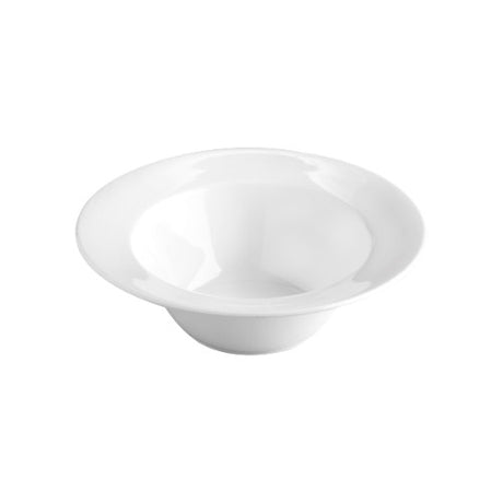 Set of 6 white Jab Pasta Coupe Bowls, 28cm melamine, durable, scratch-resistant, perfect for stylish indoor and outdoor dining.