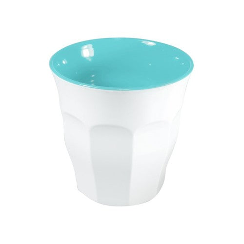 Colorful Jab Sorbet espresso cups set of 6, featuring a playful bubble gum and white design, ideal for hot beverages.