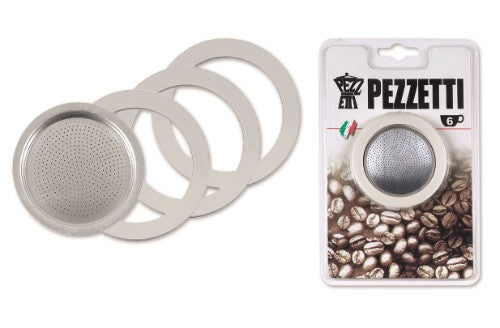 Pezzetti 1 Cup Replacement Gasket and Filter