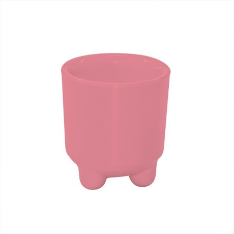 Set of 6 vibrant watermelon egg cups made from durable melamine, perfect for stylish dining and versatile serving.