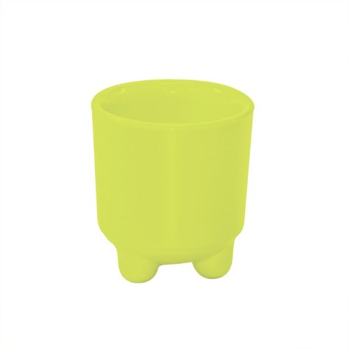 Set of 6 vibrant apple-colored Jab Sorbet egg cups, stylish and durable, perfect for any dining occasion.