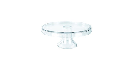 Borgonovo Palladio Footed Serving Plate, 27cm diameter, elegant glass design for appetizers and desserts, elevates dining experiences.