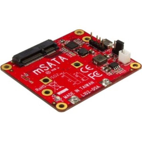 USB to mSATA Converter connects mSATA drives to Raspberry Pi, enhancing storage for custom projects and applications.