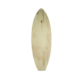 Tohora Surfboard Art in eco-friendly pine ply, vibrant ocean design, ready to hang for surf enthusiasts and beach lovers.