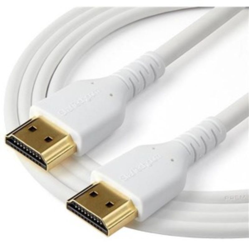 1m Premium Certified HDMI 2.0 Cable with Ethernet, supporting UHD 4K 60Hz, featuring durable aramid fiber and gold-plated connectors.