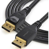 StarTech.com 13.1 ft DisplayPort 1.4 cable, VESA certified, supports 8K resolutions and features reliable, flexible construction.