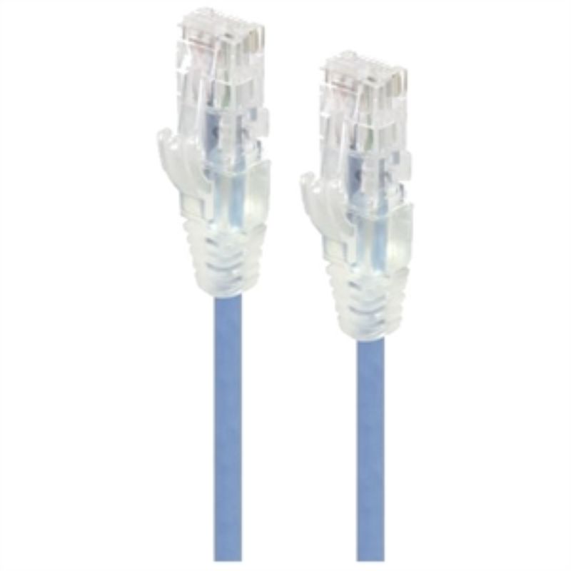 Alogic Blue Ultra Slim Cat6 Network Cable, UTP, 28AWG - Series Alpha - 2m