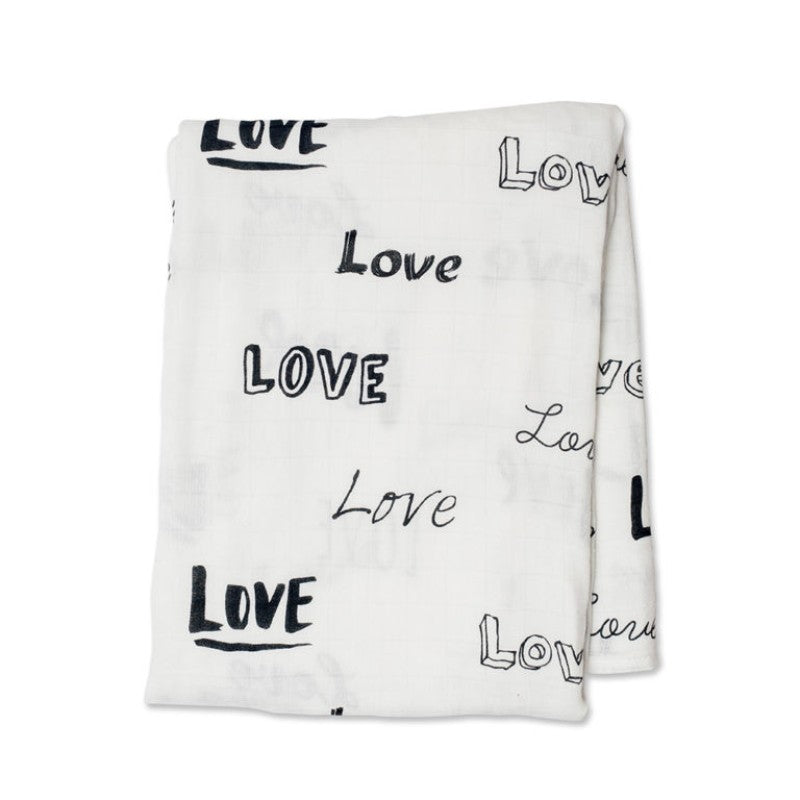 Eco-friendly bamboo swaddle blanket, 47" x 47", soft texture, versatile for nursing cover, stroller, and more.