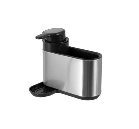 Sleek Avanti Sink Cady with built-in soap dispenser, designed for organized and stylish kitchen or bathroom spaces.