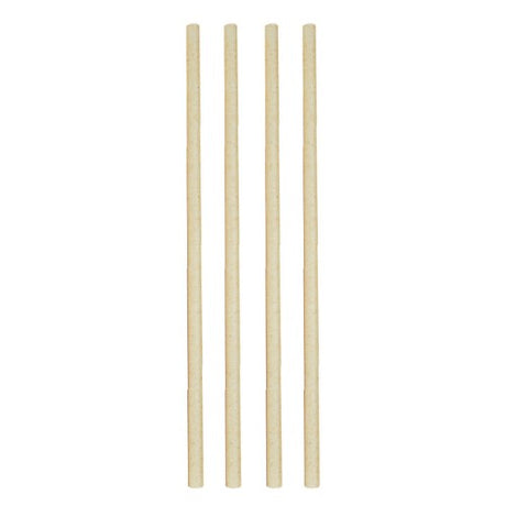 Avanti sugar cane straws, 23cm long, eco-friendly, compostable, set of 50, perfect for cold and warm beverages.