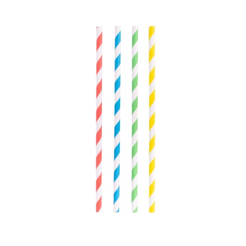 Papers Straws - Avanti Rainbow 20cm (Set of 50)