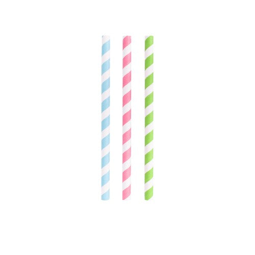 Vibrant 23cm Avanti Rainbow Smoothie Paper Straws, eco-friendly, durable, pack of 24, perfect for any occasion.