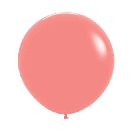 Vibrant pack of 10 Sempertex 60cm tropical coral latex balloons, ideal for lively celebrations and events.