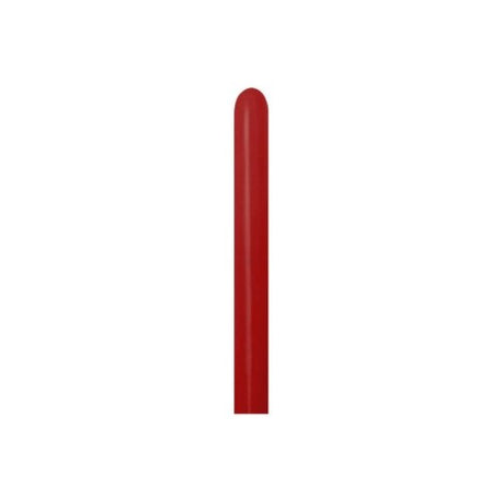 Pack of 100 vibrant imperial red latex balloons, ideal for parties and events, featuring excellent durability and timeless style.