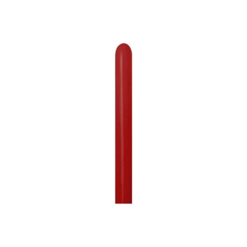 Pack of 100 vibrant imperial red latex balloons, ideal for parties and events, featuring excellent durability and timeless style.