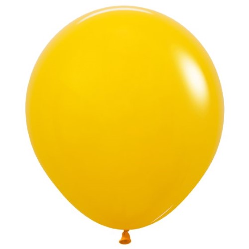 Bright honey yellow latex balloons in a pack of 25, perfect for elevating any celebration or party décor.