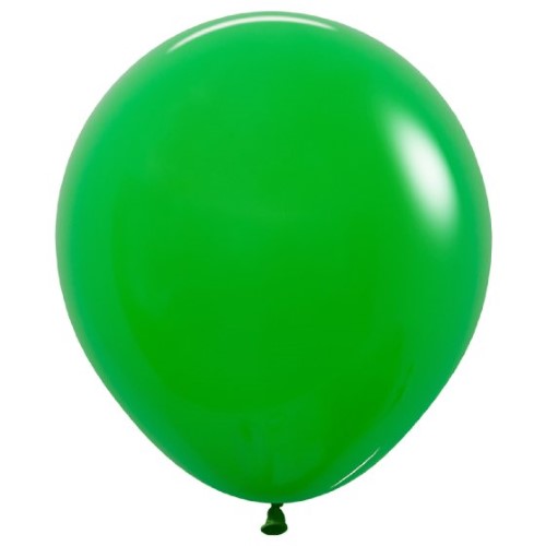 Sempertex 45cm shamrock green latex balloons in a pack of 25, perfect for festive celebrations and party decorations.