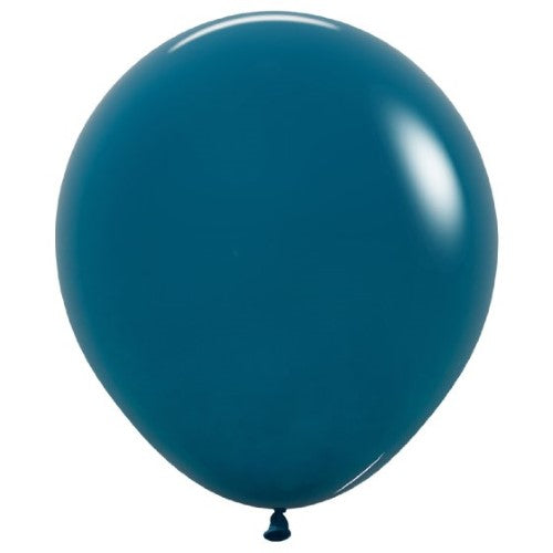Deep teal latex balloons pack of 6, 45cm, ideal for elegant parties and events, durable and vibrant decor accents.