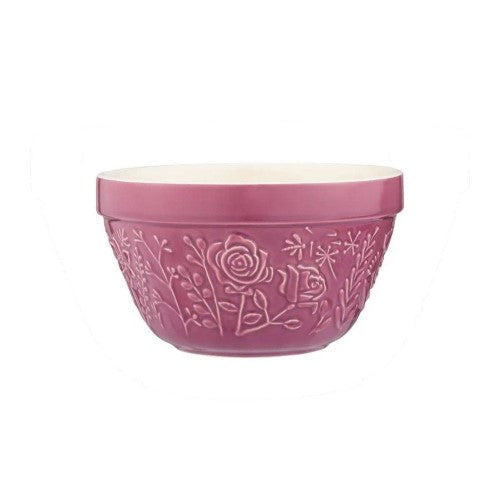 17cm Mason Cash Meadow Pudding Basin with floral design, perfect for steaming puddings and elegant kitchen serving.