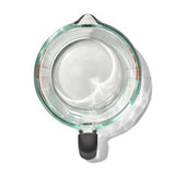 4-Cup OXO Good Grips Glass Measuring Cup with dripless spout, silicone lid, and easy-read measurement markings.