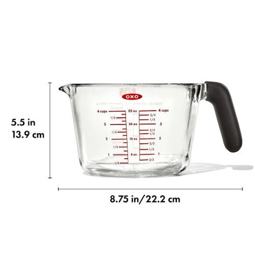 Glass Measure Cup - OXO GG (4 Cup/ 1L)