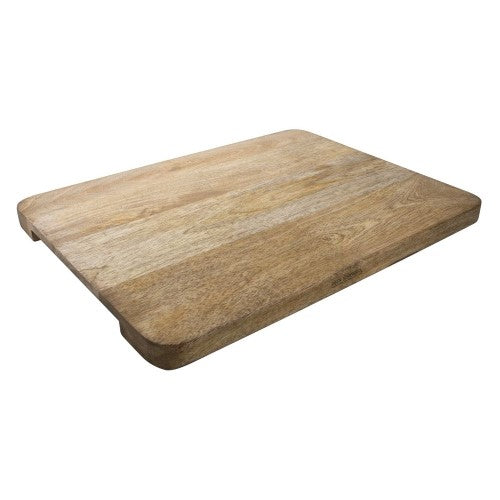 Mango wood cutting board by Peer Sorensen, 44 x 33 cm, antibacterial, unique grain, durable for daily use.