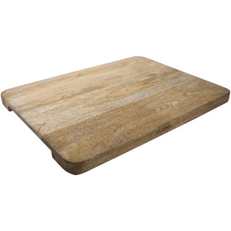 Mango wood cutting board (50 x 38 x 2.5cm) with antibacterial properties, perfect for chopping and enhancing kitchen decor.