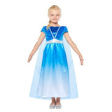 Ice Princess costume for ages 3-4 featuring a glittering dress and elegant cape, perfect for dress-up and celebrations.