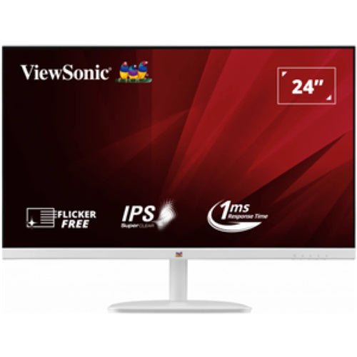 ViewSonic VA2432-H-W 24" FHD IPS monitor with vibrant colors, 100Hz refresh rate, HDMI, and VGA inputs for seamless viewing.