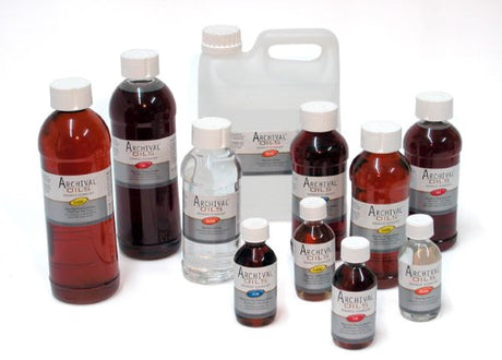 Odourless archival oil medium 4, featuring flexible formula, fast drying, and vibrant, long-lasting colors for artists.