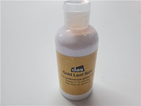 Bottle of Gold Leaf Size 250ml, a water-based adhesive for flawless metal leaf application in crafting and DIY projects.
