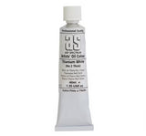 Premium 40ml titanium white oil paint, creamy texture for vibrant art, lightfast and permanent pigments for lasting brilliance.
