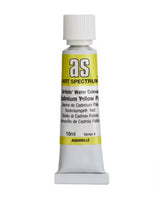 10ml tube of Art Spectrum Cadmium Yellow Pale watercolour paint, featuring lightfast pigments for vibrant, long-lasting artwork.