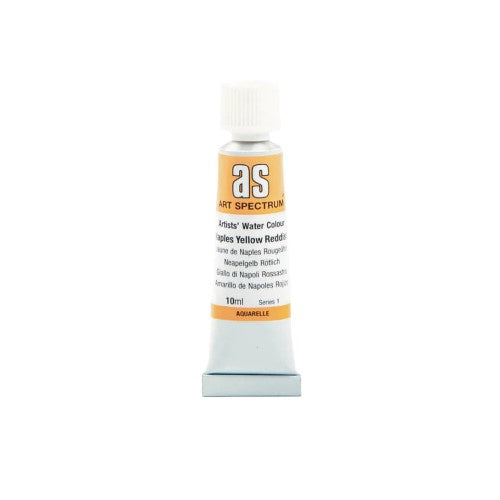Art Spectrum Naples Yellow Reddish watercolour paint in a 10ml tube, featuring lightfast pigments for vibrant, lasting color.