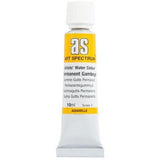 Vibrant 10ml tube of Art Spectrum Permanent Gamboge watercolour paint, featuring lightfast pigments for lasting brilliance.