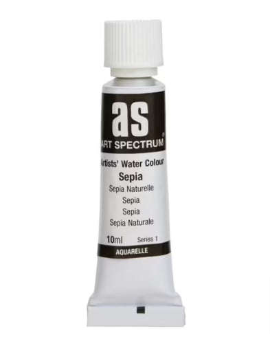 Premium 10ml sepia watercolour paint, featuring lightfast pigments for vibrant, long-lasting artworks. Ideal for all skill levels.